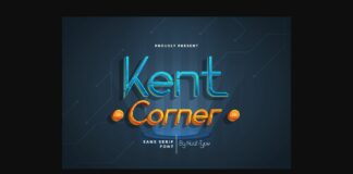 Kent Corner Font Poster 1