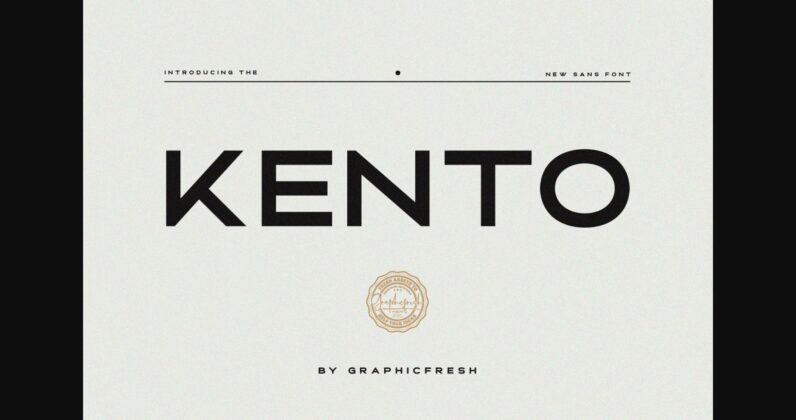 Kento Font Poster 3