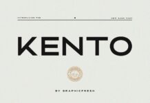 Kento Font Poster 1