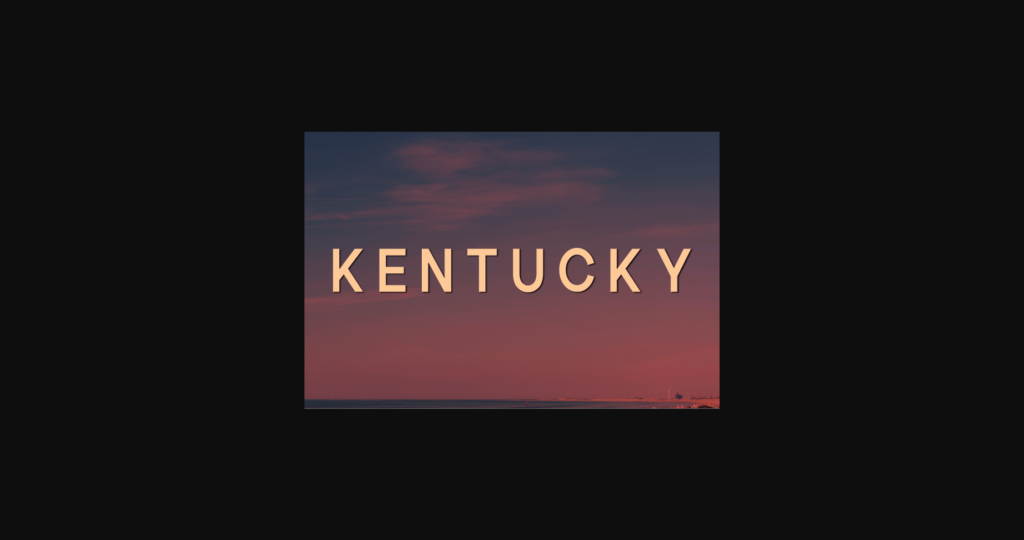 Kentucky Font Poster 3