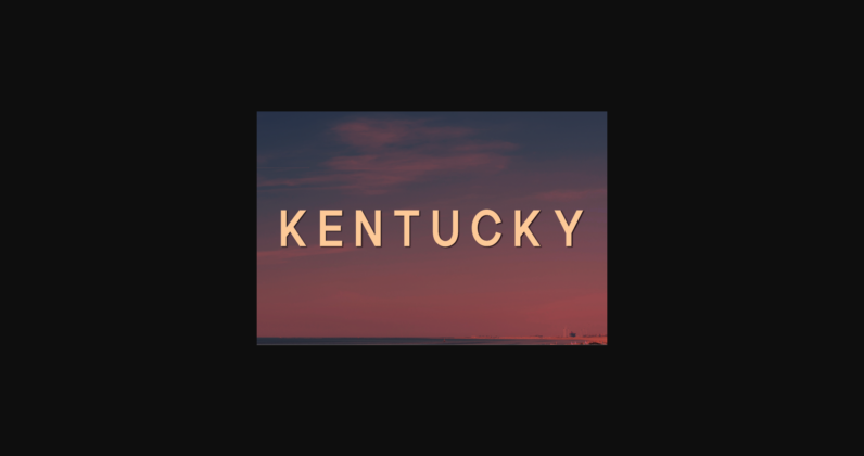 Kentucky Font Poster 3