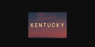 Kentucky Font Poster 1