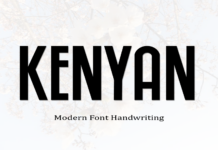 Kenyan Font Poster 1