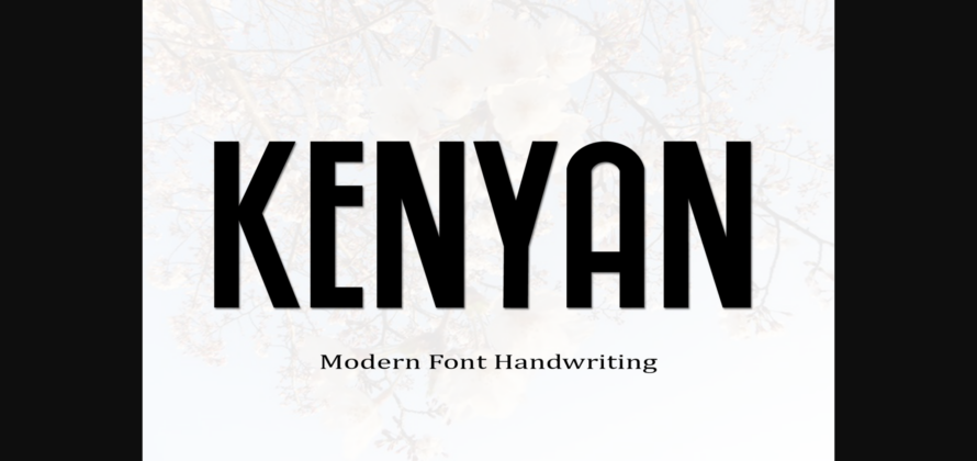 Kenyan Font Poster 1