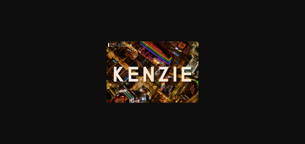 Kenzie Font Poster 3