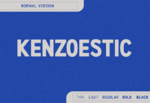 Kenzoestic Font Poster 1