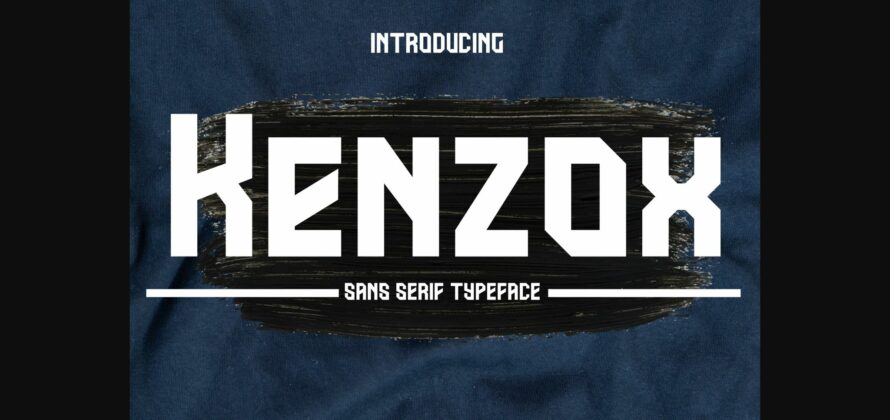 Kenzox Font Poster 3