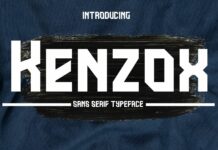 Kenzox Font Poster 1