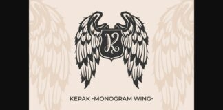 Kepak Monogram Font Poster 1