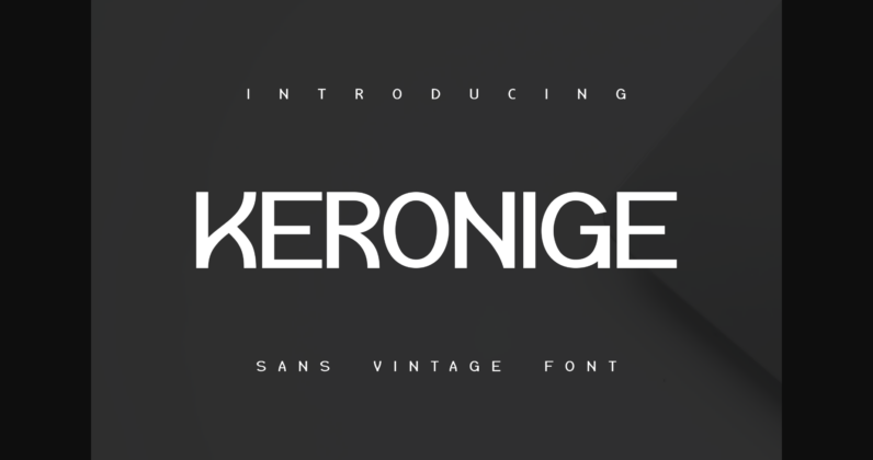 Keronige Font Poster 3