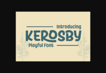 Kerosby Font Poster 1