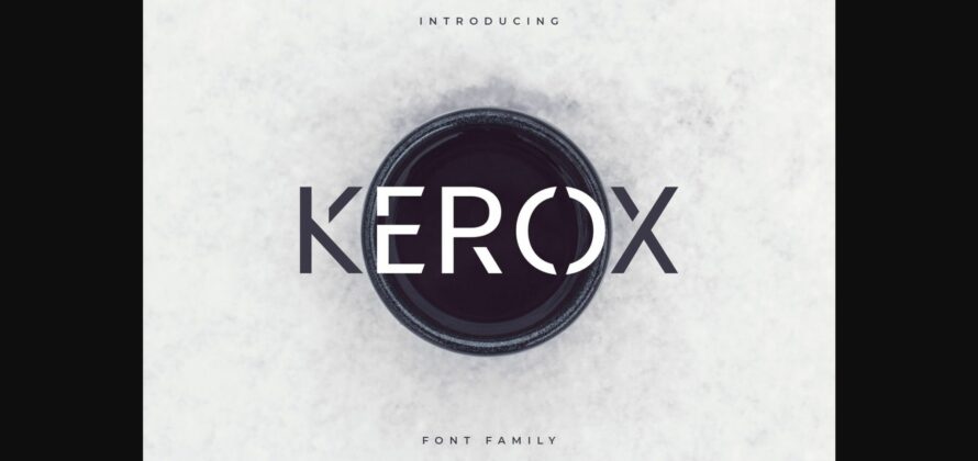 Kerox Font Poster 3