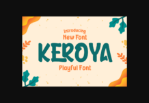 Keroya Font Poster 1