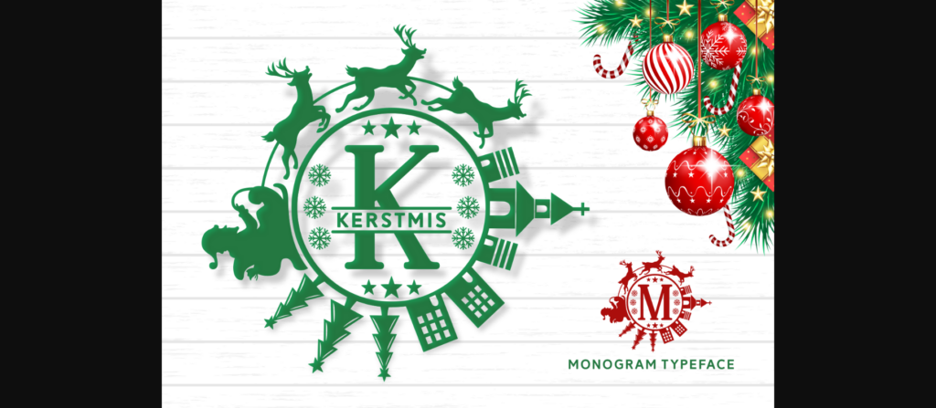 Kerstmis Font Poster 1