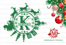 Kerstmis Font Poster 1