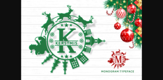 Kerstmis Font Poster 1