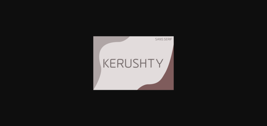 Kerushty Font Poster 3