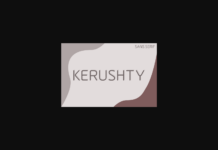 Kerushty Font Poster 1