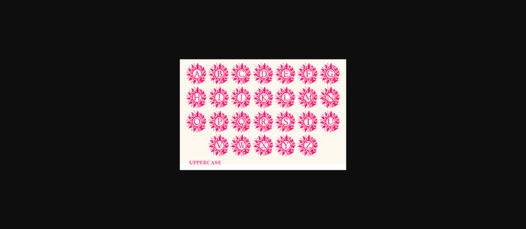 Kesuma Monogram Font Poster 7