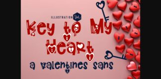 Key to My Heart Font Poster 1