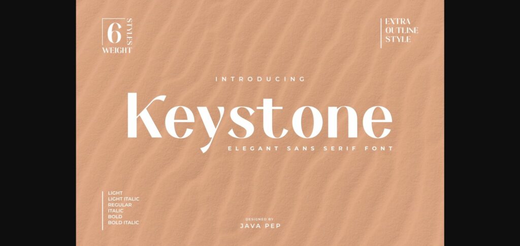 Keystone Font Poster 3