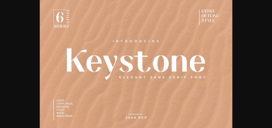 Keystone Font Poster 3