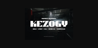 Kezogy Font Poster 1