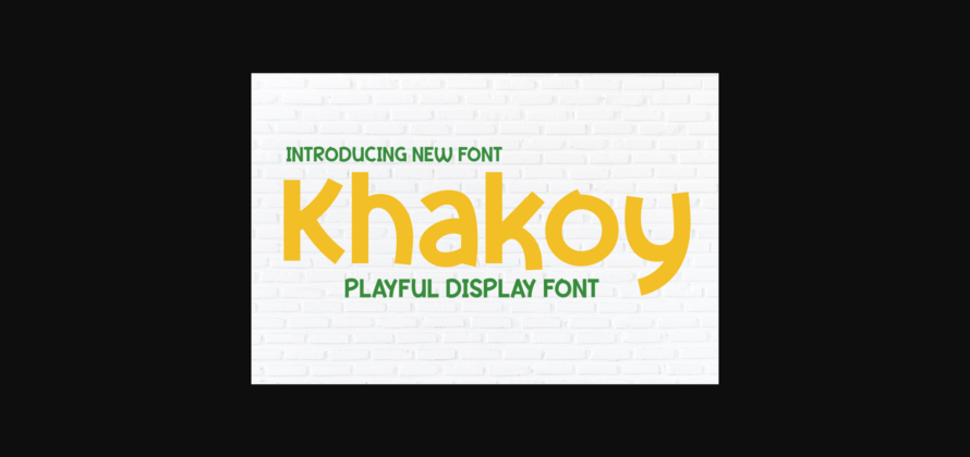 Khakoy Font Poster 3