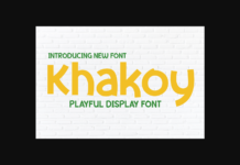 Khakoy Font Poster 1