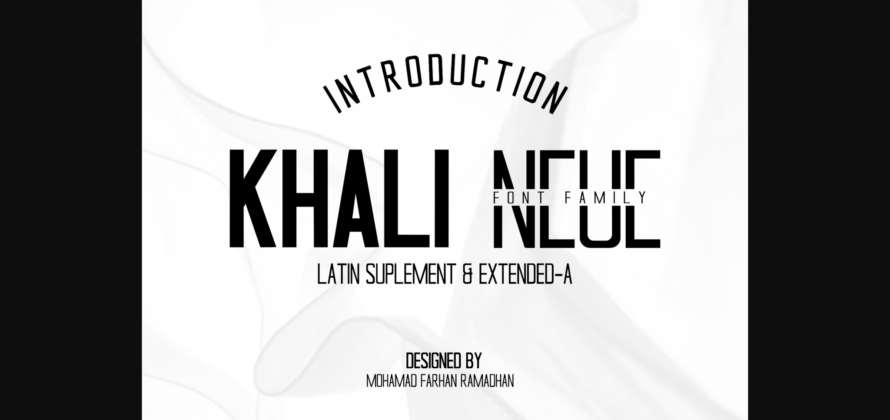 Khali Neue Font Poster 3