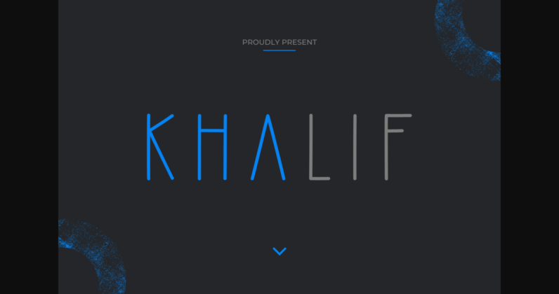 Khalif Font Poster 1