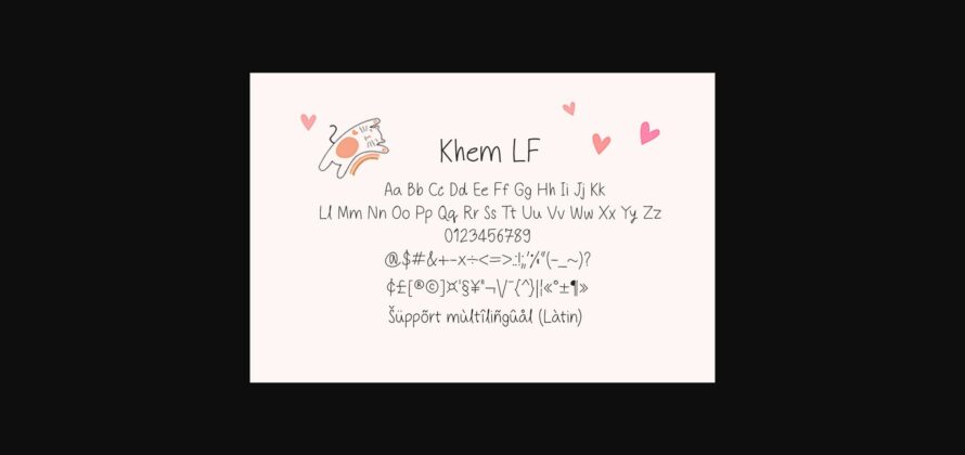 Khem Lf Font Poster 4