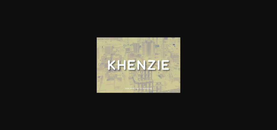 Khenzie Font Poster 3