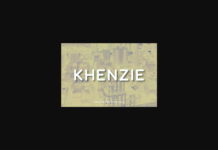 Khenzie Font Poster 1