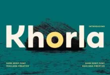 Khorla Font Khorla Font Poster 1
