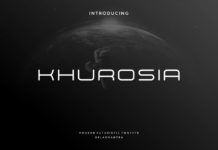 Khorusia Font Poster 1