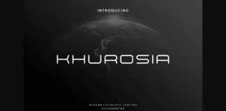 Khorusia Font Poster 1