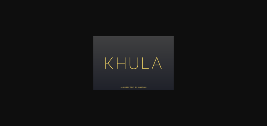 Khula Font Poster 1