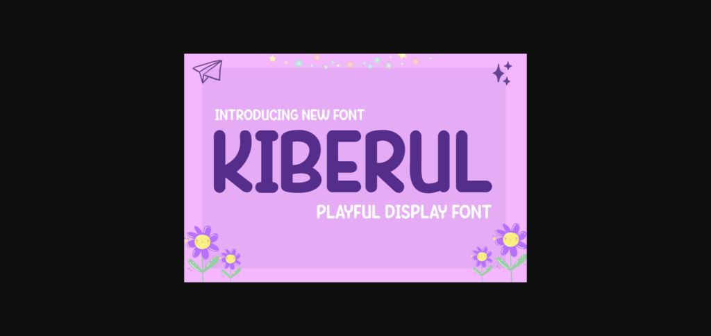 Kiberul Font Poster 3