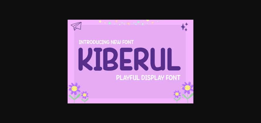 Kiberul Font Poster 3