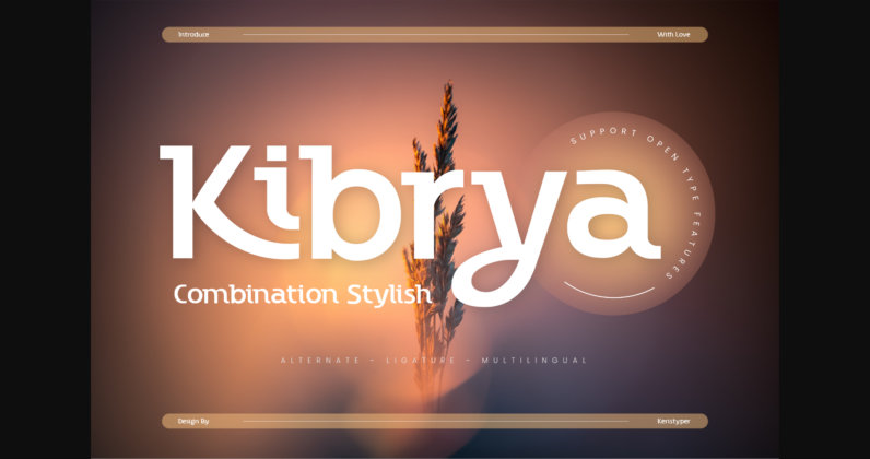 Kibrya Font Poster 3