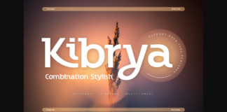 Kibrya Font Poster 1