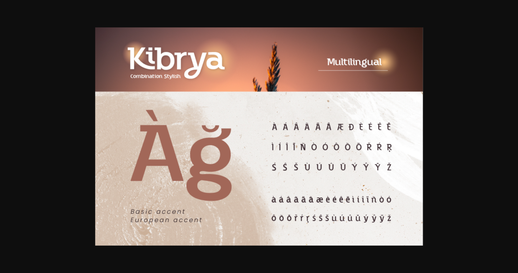 Kibrya Font Poster 11