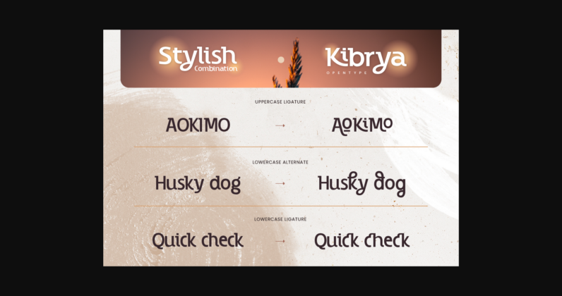 Kibrya Font Poster 7