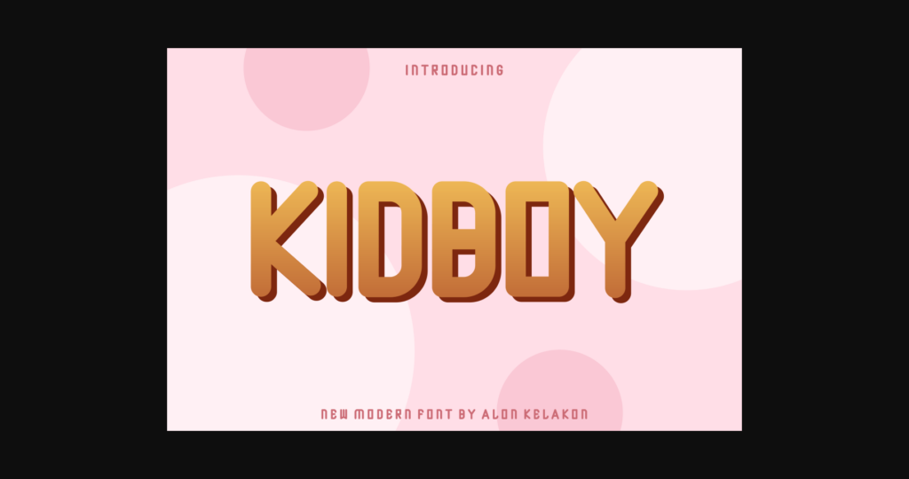 Kidboy Font Poster 1