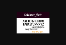 Kiddocut Font Poster 1