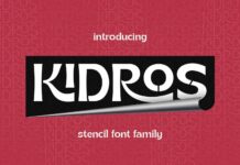 Kidros Font Poster 1