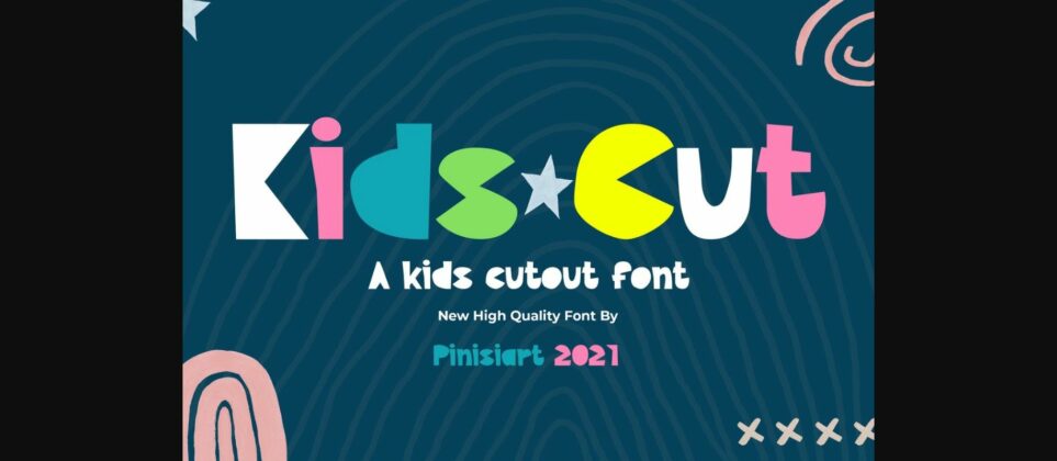 Kids Cut Font Poster 3