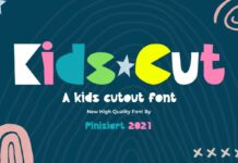 Kids Cut Font Poster 1