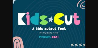 Kids Cut Font Poster 1